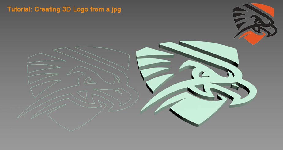 3D logo from image