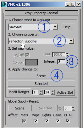 Adjust Vray material properties