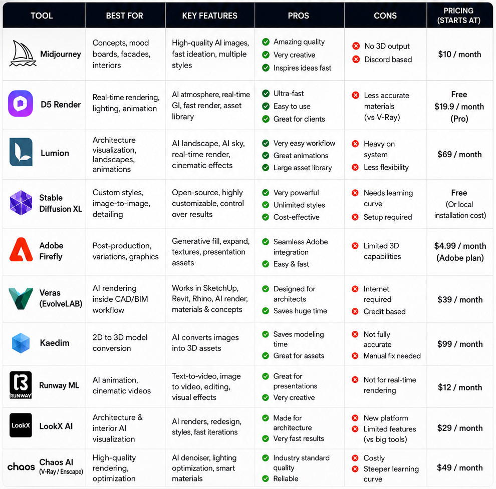 Best AI Tools for Architectural