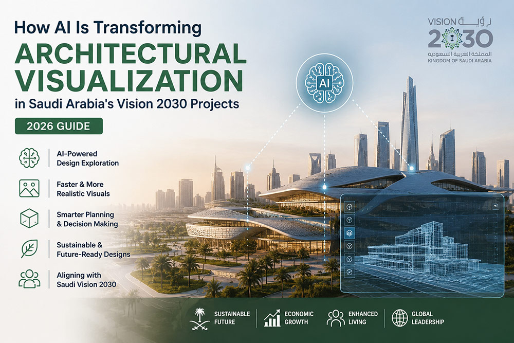 AI-powered architectural visualization for Saudi Vision 2030.